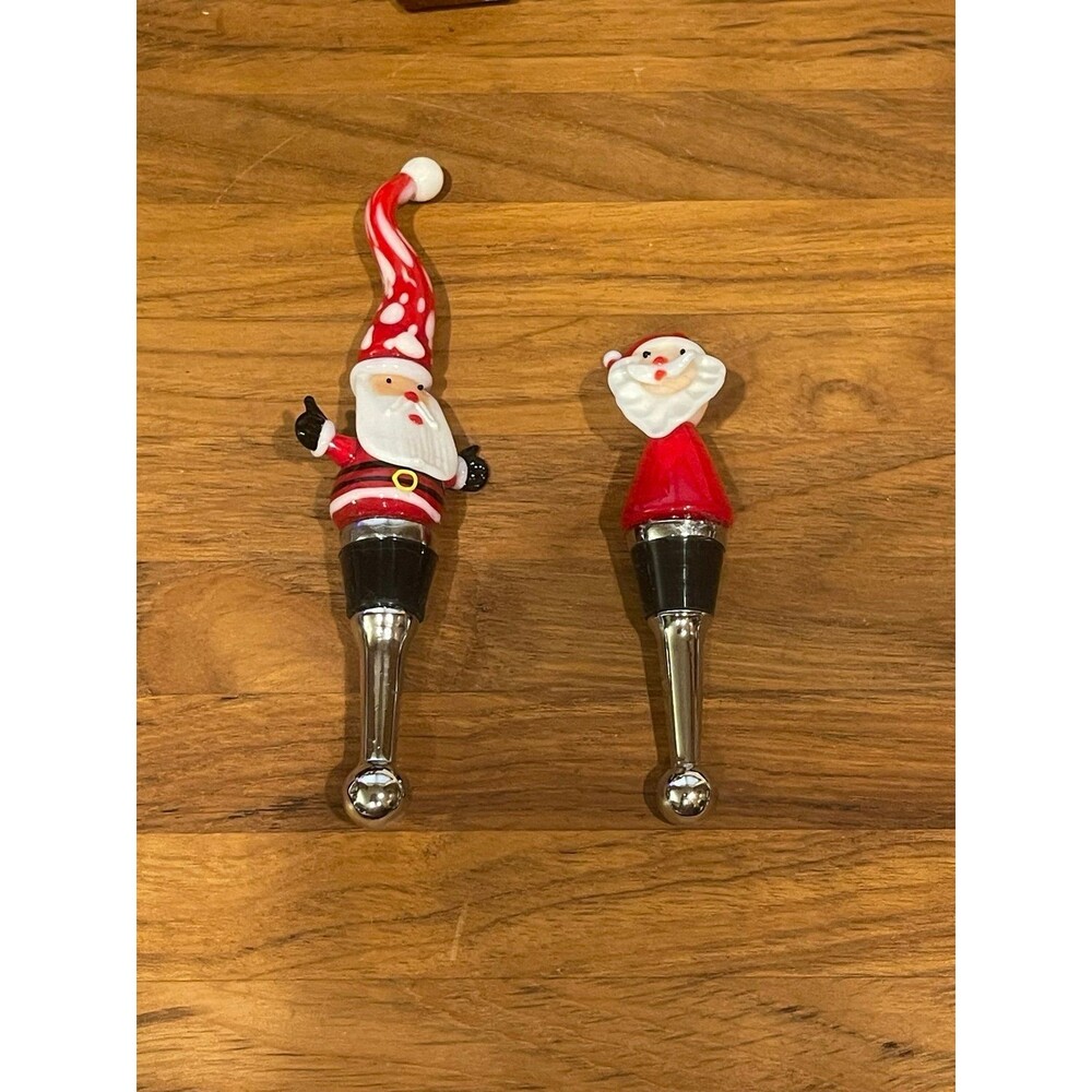 2 Santa clause wine stopppers